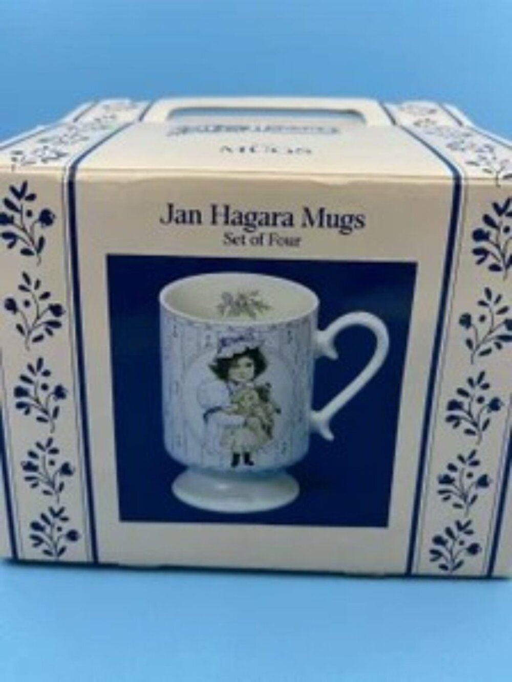 Mugs Set Jan Hagara 1985 Sara May Coffee | Tear Mugs Cups, Original Box Numbered